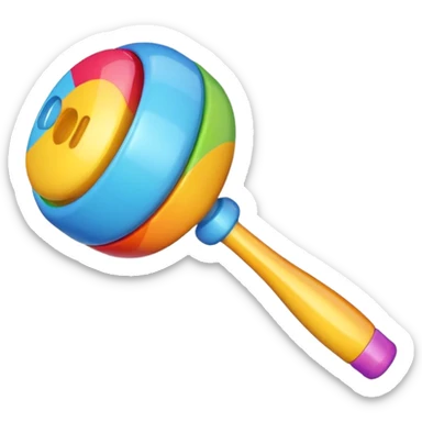 Rattle – colorful sticker