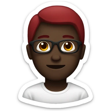 Dark red shades sticker