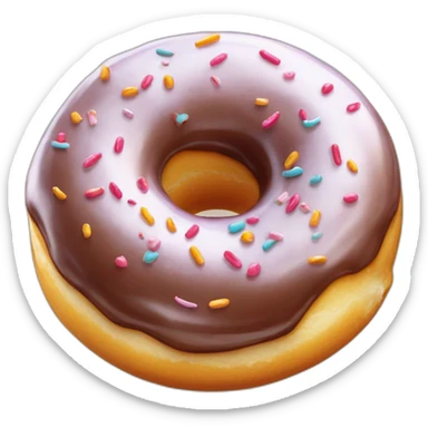 donut sucré au sucre sticker
