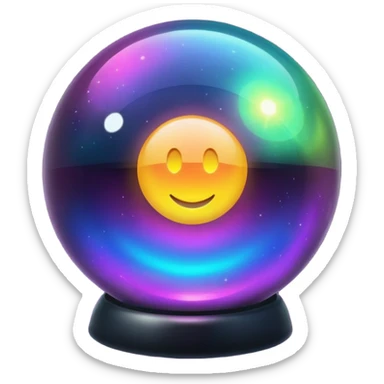 black magic ball sphere sticker