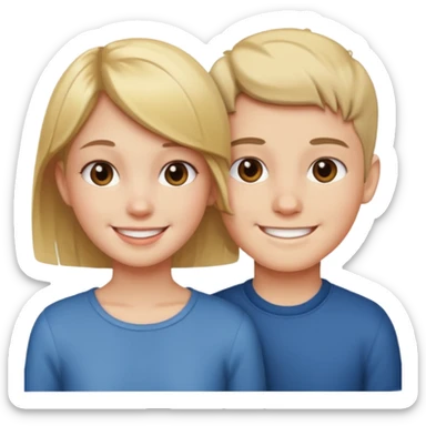 girl with boy cut sticker