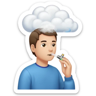 Vaping sticker