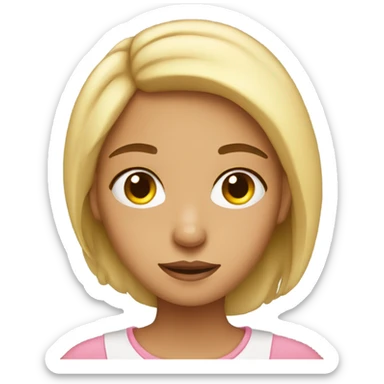 Just awake girl sticker