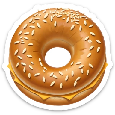 Bagel sticker