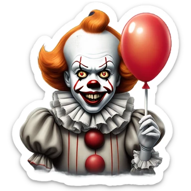 Pennywise smoking  sticker