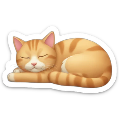 Cat sleep sticker
