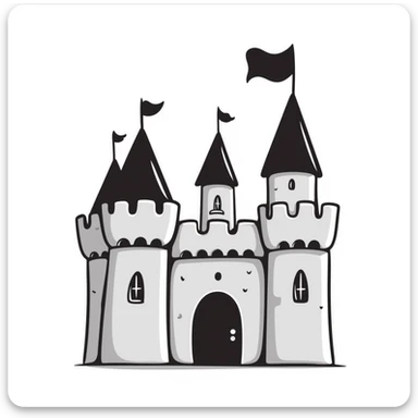 A beautiful castle sticker