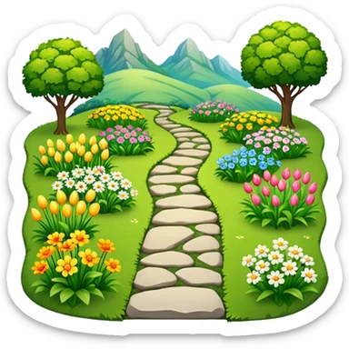 friendly garden sticker