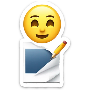 Proposal Emoji 
Usage: To represent project proposals or documents.
Design Idea: A document with a heading and bullet points. sticker
