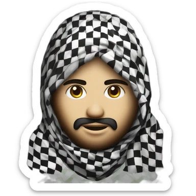 gaza brave rebelion keffiyeh sticker