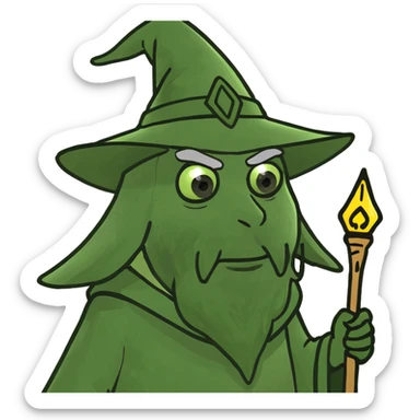 hotdog wizard sticker