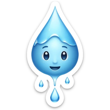 Water dripping from hole  sticker