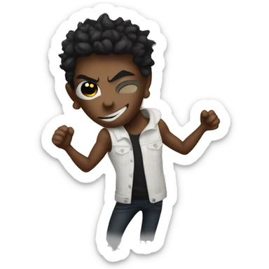 Demon wearing Armani Exchange  sticker