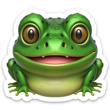 built upon the green bufo frog meme face meme, build me one for bufo-finds-your-email-offensive sticker