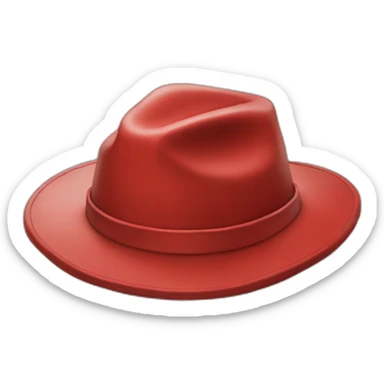 hacker red hat sticker