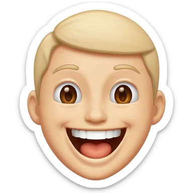 Laughing hysterically  sticker