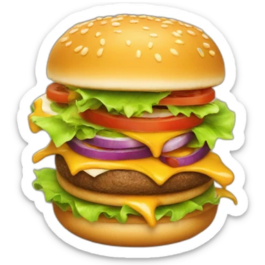 Dracaufeu qui mange un hamburger sticker