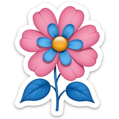 Apena faça uma Flor de uma cor azul q nem uma rosa mucha sticker