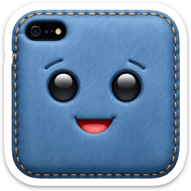 Denim iPhone sticker