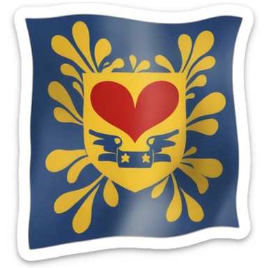 Drapeau Vendée coeur Vendéen sticker