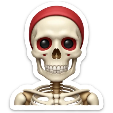 Gojo skeleton sticker