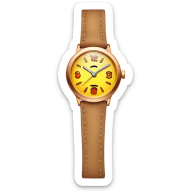 A woman wrist watch sticker