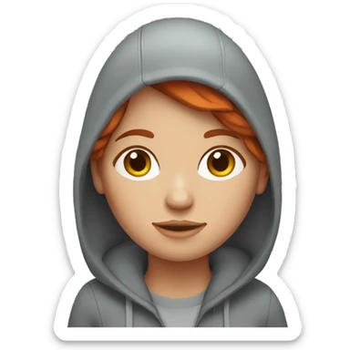 Freelancer red-haired girl  sticker