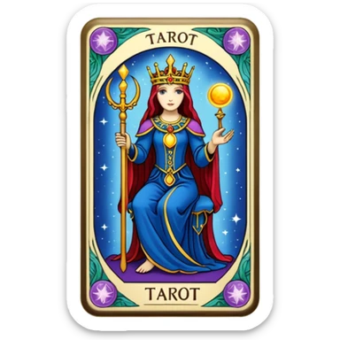 tarot card sticker