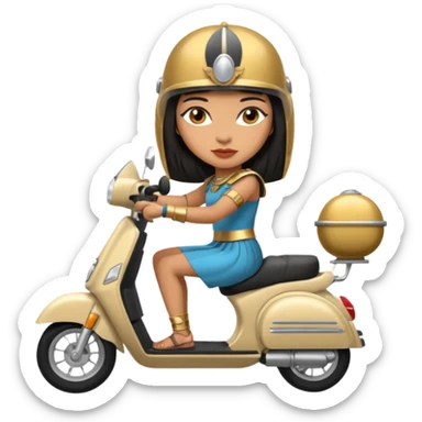 cleopatra drive scooter sticker