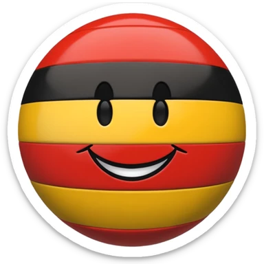 East Germany country ball sticker