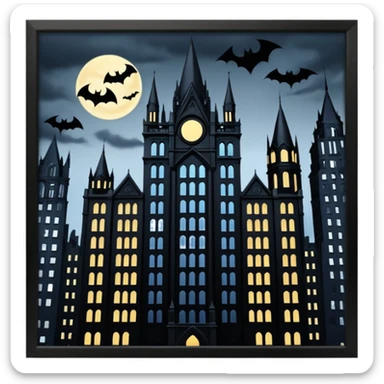 Big building gotham sticker