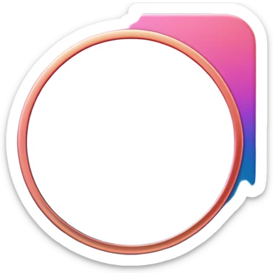 
coin color in in gradient of turquoise, blue, pink, purple, and coral metal texture
Rotate coin 90 degree  3d effect sticker