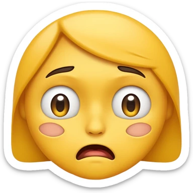annoyed face emoji  sticker