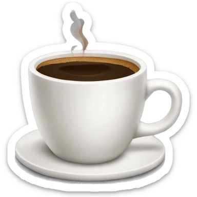 coffe in a coquete cup sticker