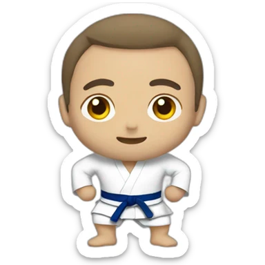 Judoka sticker