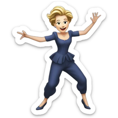 ursula von der leyen dancing sticker