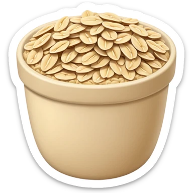 rolled oats sticker