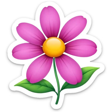 Flower sticker
