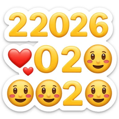 an animated emojis that turns the word "GEO NS" into "2026" sticker