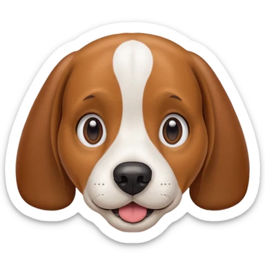 A Beagle named Luna sticker