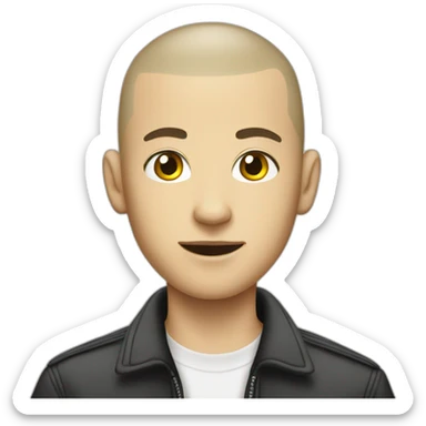 skinhead young guy sticker