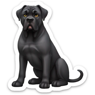 Cane corso sitting sticker