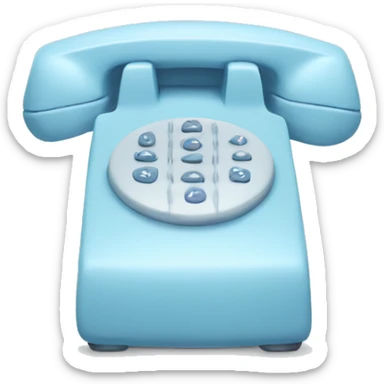 pastel blue phone sticker