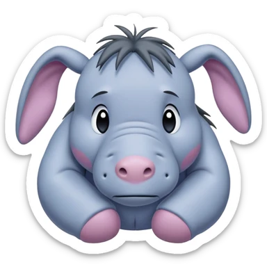 Eeyore from Winnie the Pooh sticker