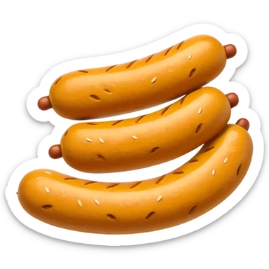 mustard sausage  sticker