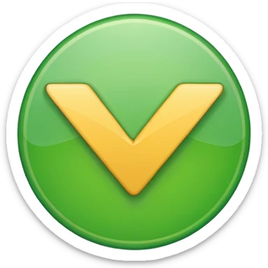 just a normal green checkmark sticker