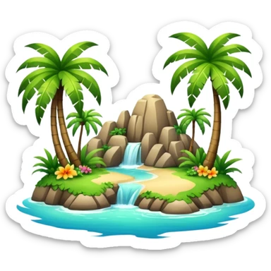 tropical sticker