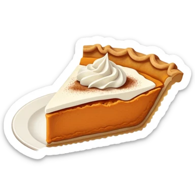 Sweet potato pie slice  sticker
