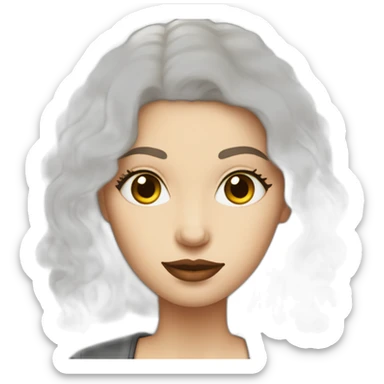 white-whoman-with-dark-hair-with-espresso-martini sticker