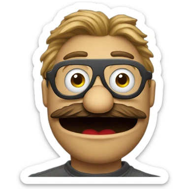 Muppets hacker  sticker